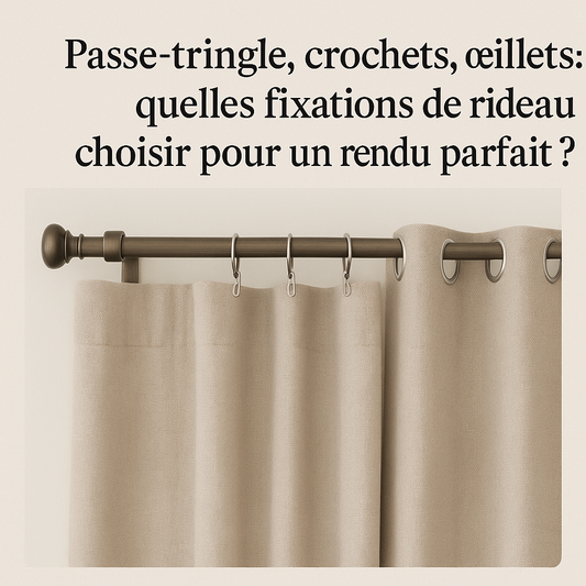 Passe-tringle, crochets, œillets : quelles fixations de rideaux choisir pour un rendu parfait ?