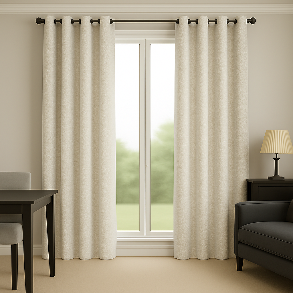 Rideau en Gaze de Coton - Beige