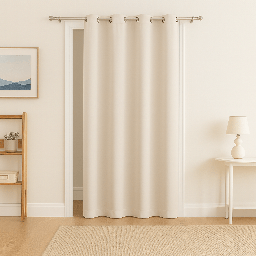Rideau de Porte - Occultant Beige