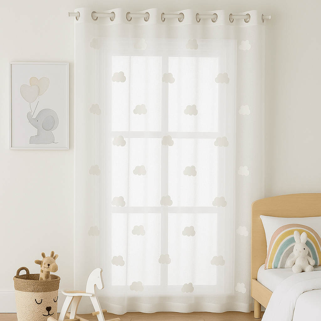 Rideau Enfants - Voilage Nuages