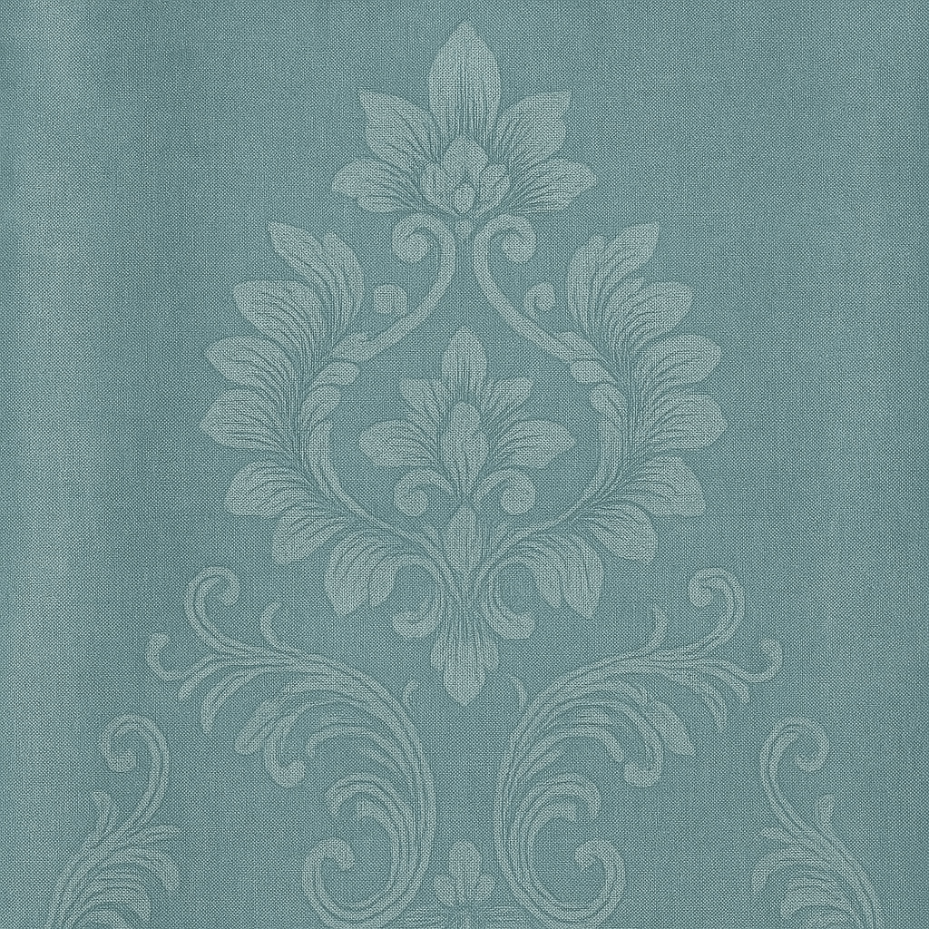 Rideau Occultant - Baroque Bleu Bleu / 1pc 150x250cm / Crochets
