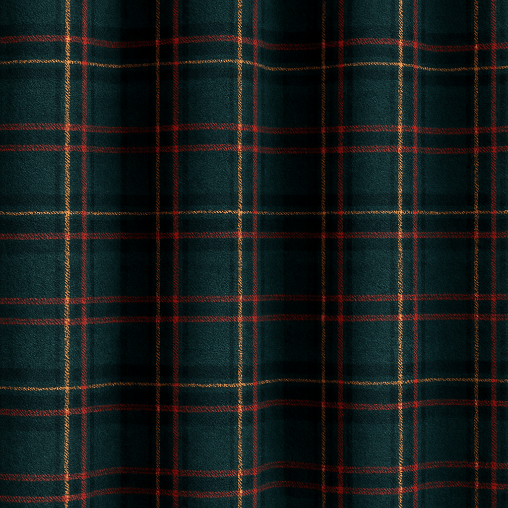 Rideau Occultant - Tartan Vert