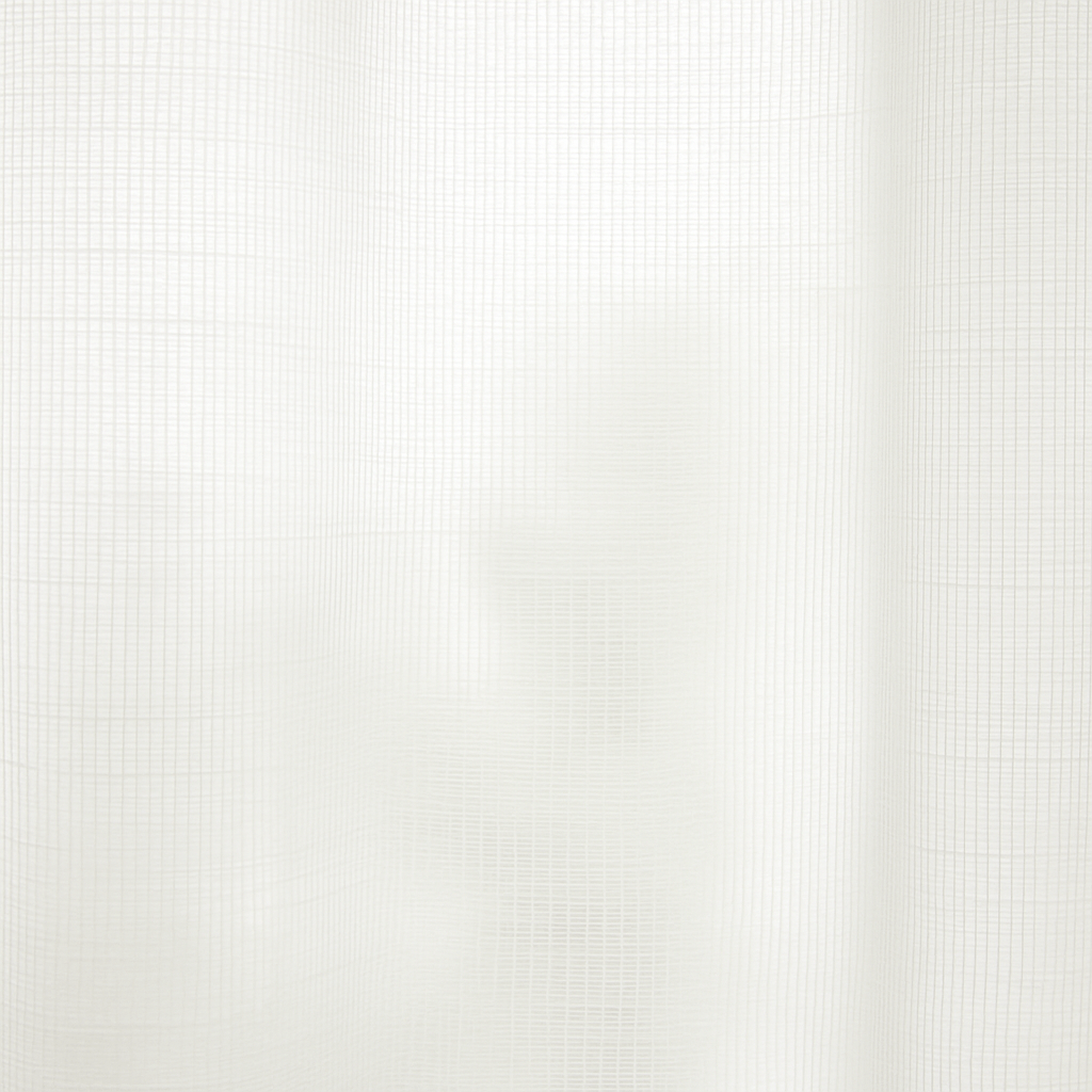 Rideau Voilage - Brillant Blanc Blanc / 1pc 100x250cm / Crochets