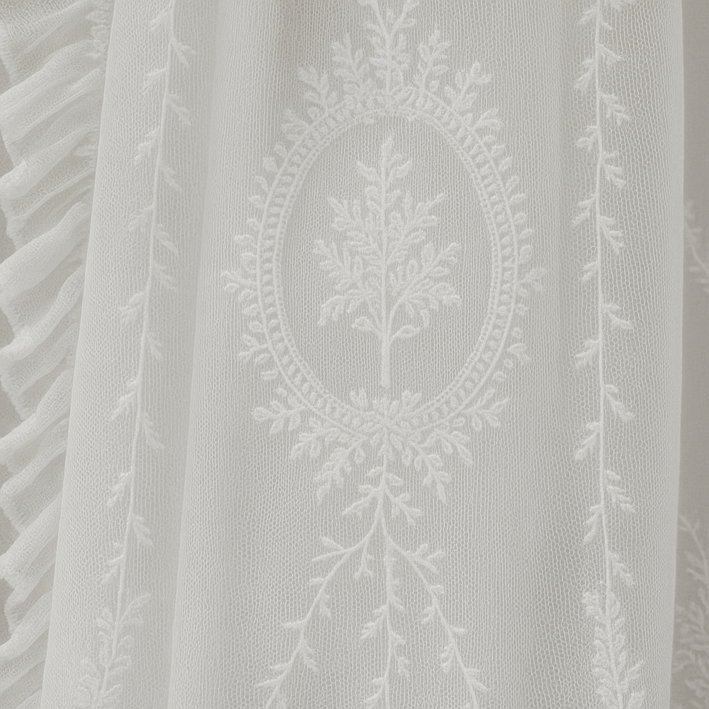 Rideau Voilage - Dentelle Blanche