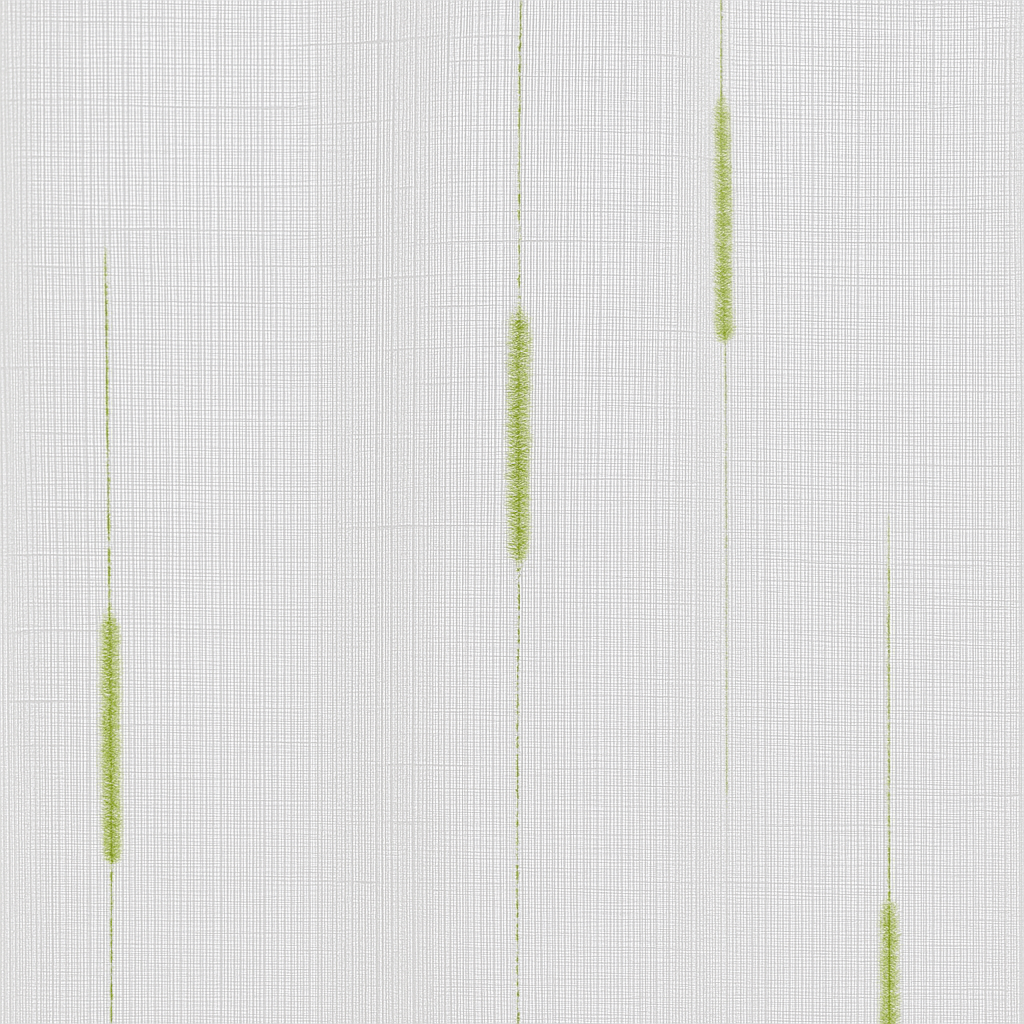 Rideau Voilage - Détails Vert Vert / 1pc 100x120cm / Œillets