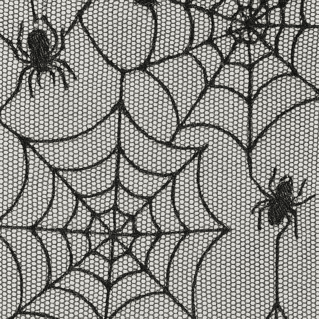 Rideau Voilage - Halloween Toile d'Araignée