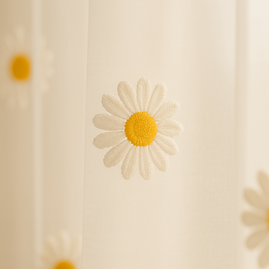 Rideau Voilage - Marguerites