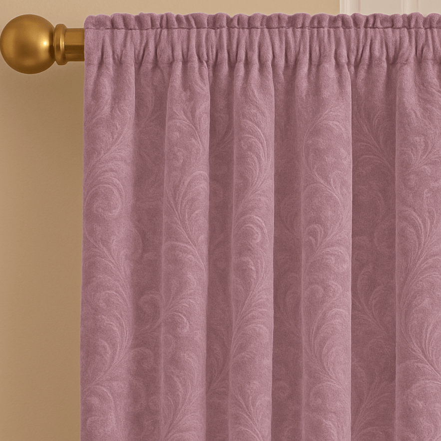 Rideaux en Velours - Lavande Floral