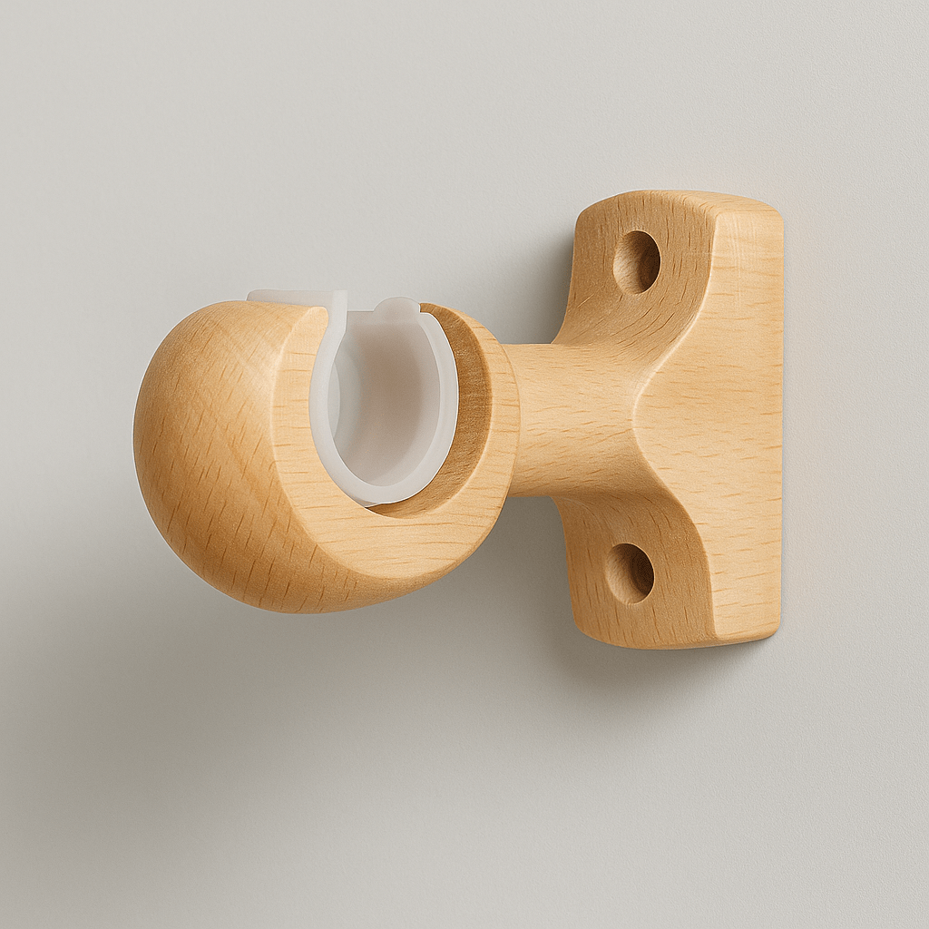 Support de Tringle - Bois Clair Bois Clair 1pc