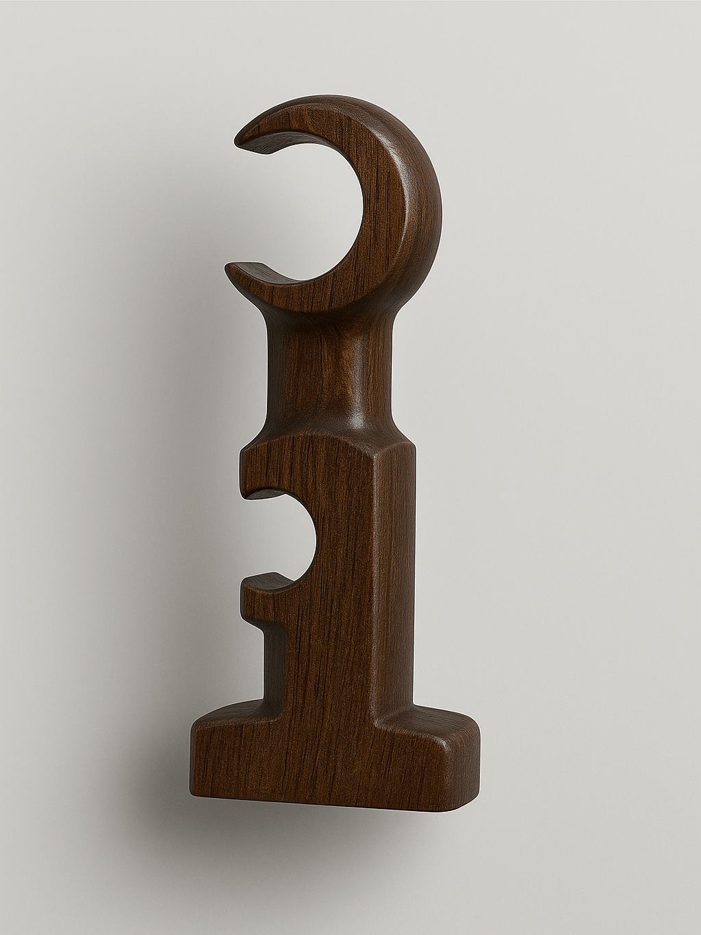 Support de Tringle Double - Bois Foncé Bois Foncé 1pc
