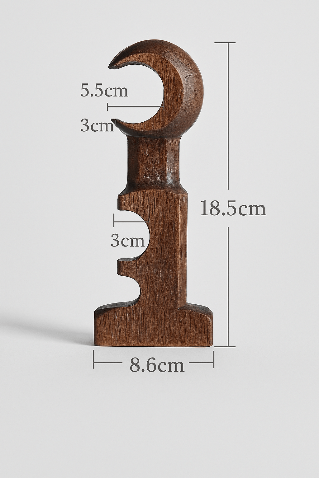 Support de Tringle Double - Bois Foncé Bois Foncé 1pc