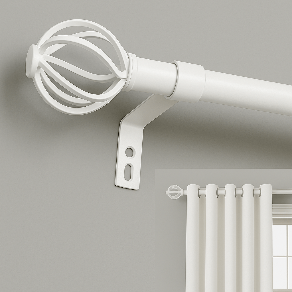 Tringle à Rideaux - Blanche Blanc / 28-48cm