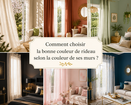 Comment choisir la bonne couleur de rideau selon la couleur de ses murs ?