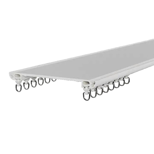 Double Rail à Rideaux - Ultra Fin Blanc