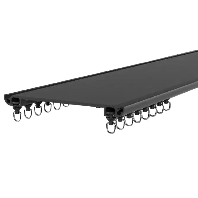 Rail à Rideaux - Ultra Fin Noir