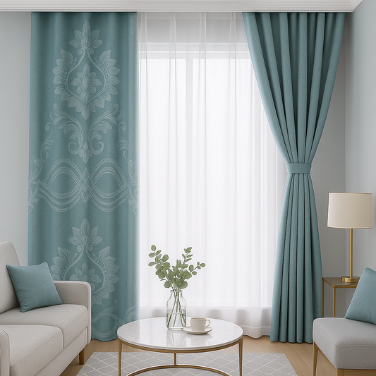 Rideau Occultant - Baroque Bleu