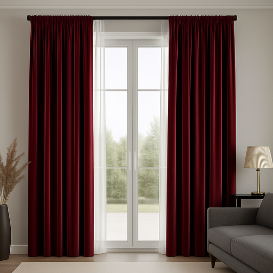 Rideau en Velours - Rouge