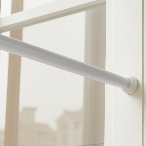 Tringle sans Perçage - Extensible Blanche