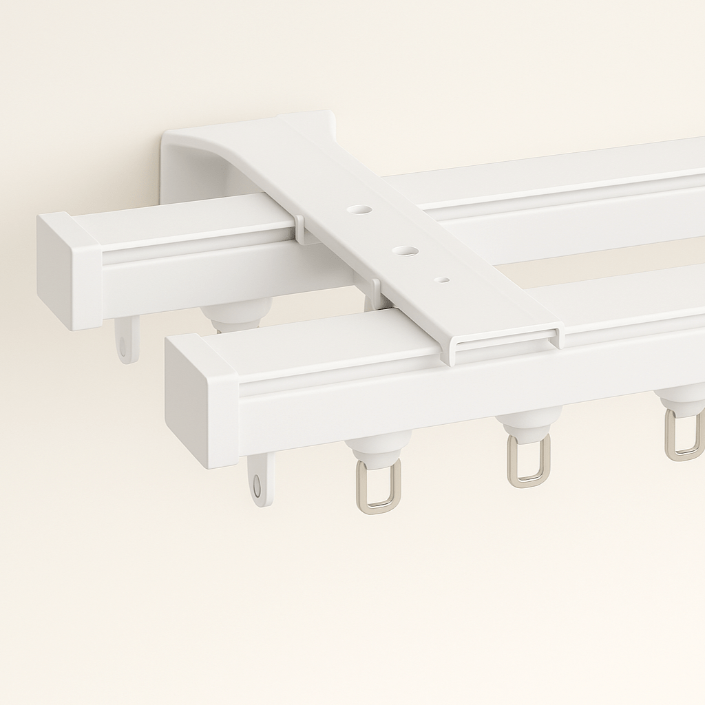 Double Rail - Silencieux Blanc