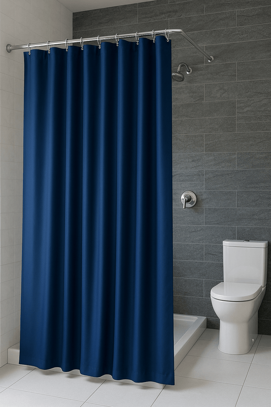 Rideau de Douche - Bleu Foncé Bleu Foncé / 80x180cm