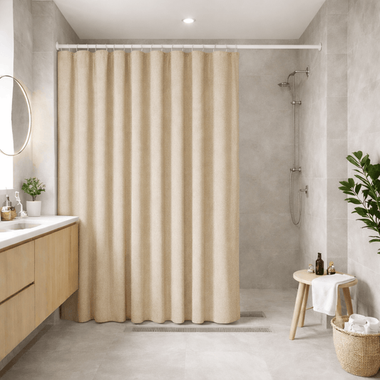 Rideau de Douche – Imitation Lin Beige