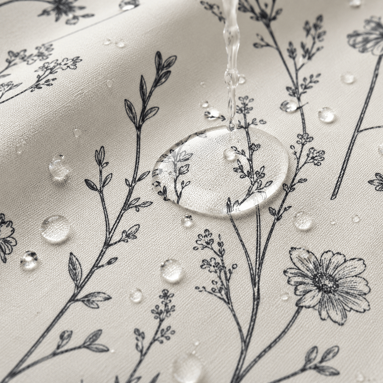 Rideau de Douche - Motifs Floraux