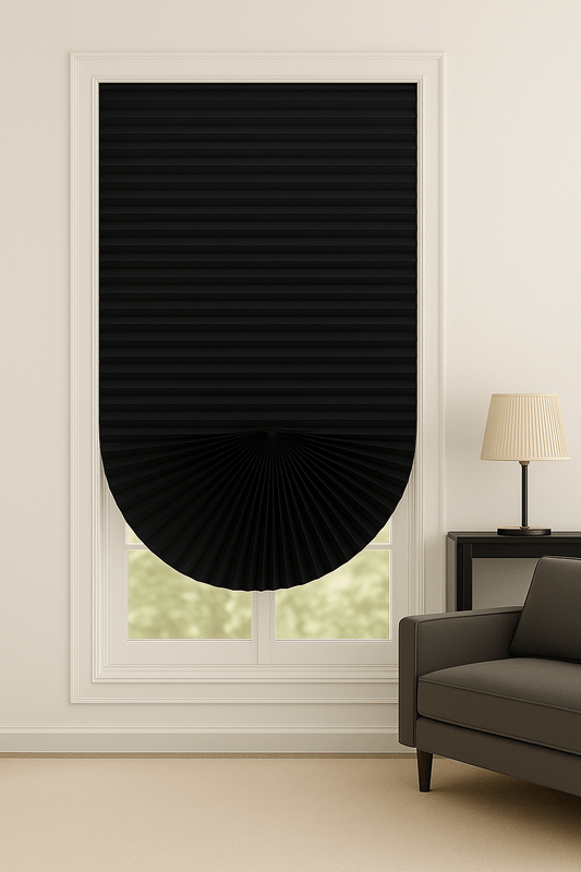 Rideau de Fenêtre - Zebré Noir Noir / 60x150cm