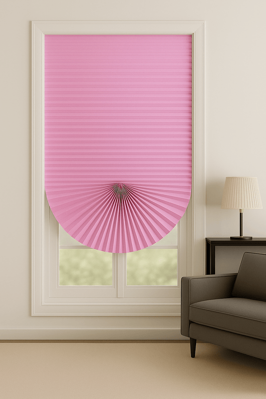 Rideau de Fenêtre - Zebré Rose Rose / 60x150cm