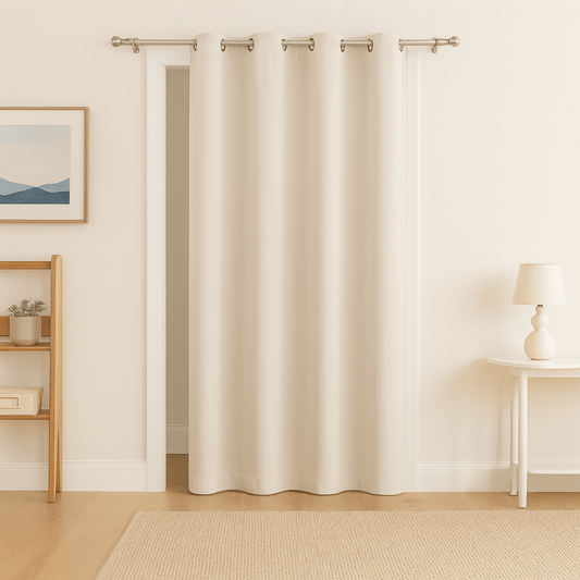 Rideau de Porte - Occultant Beige