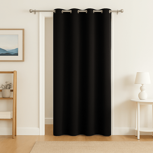 Rideau de Porte - Occultant Noir