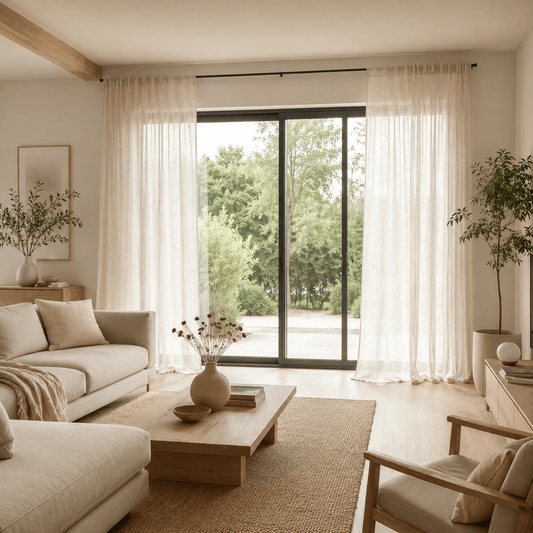 Rideau en Lin - Beige Écru