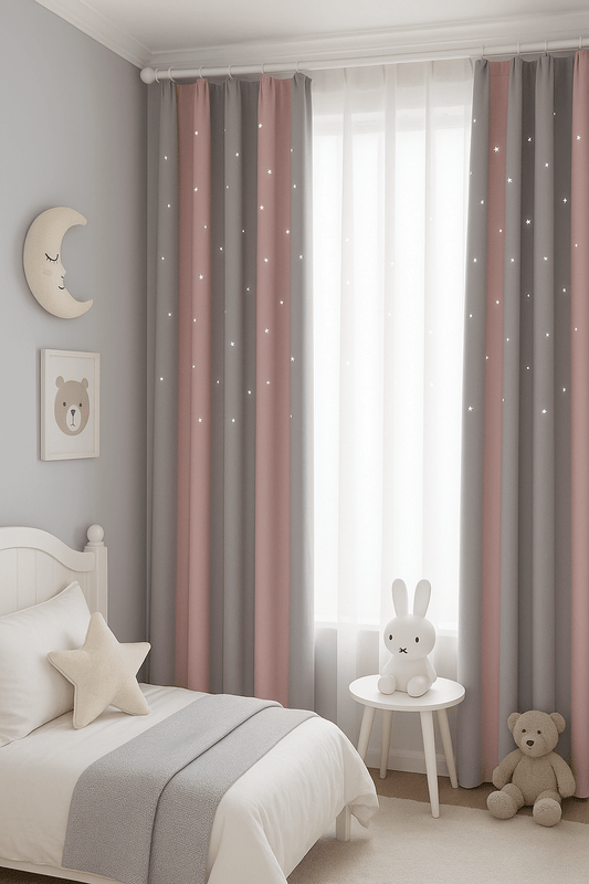 Rideau Enfants - Violet Rose Violet Rose / 100x200cm / Œillets