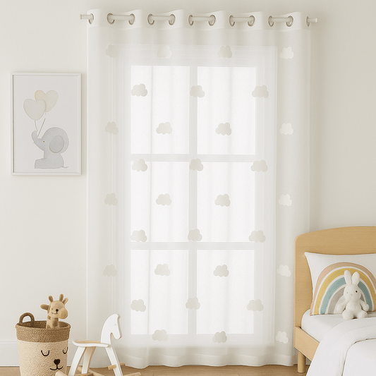 Rideau Enfants - Voilage Nuages