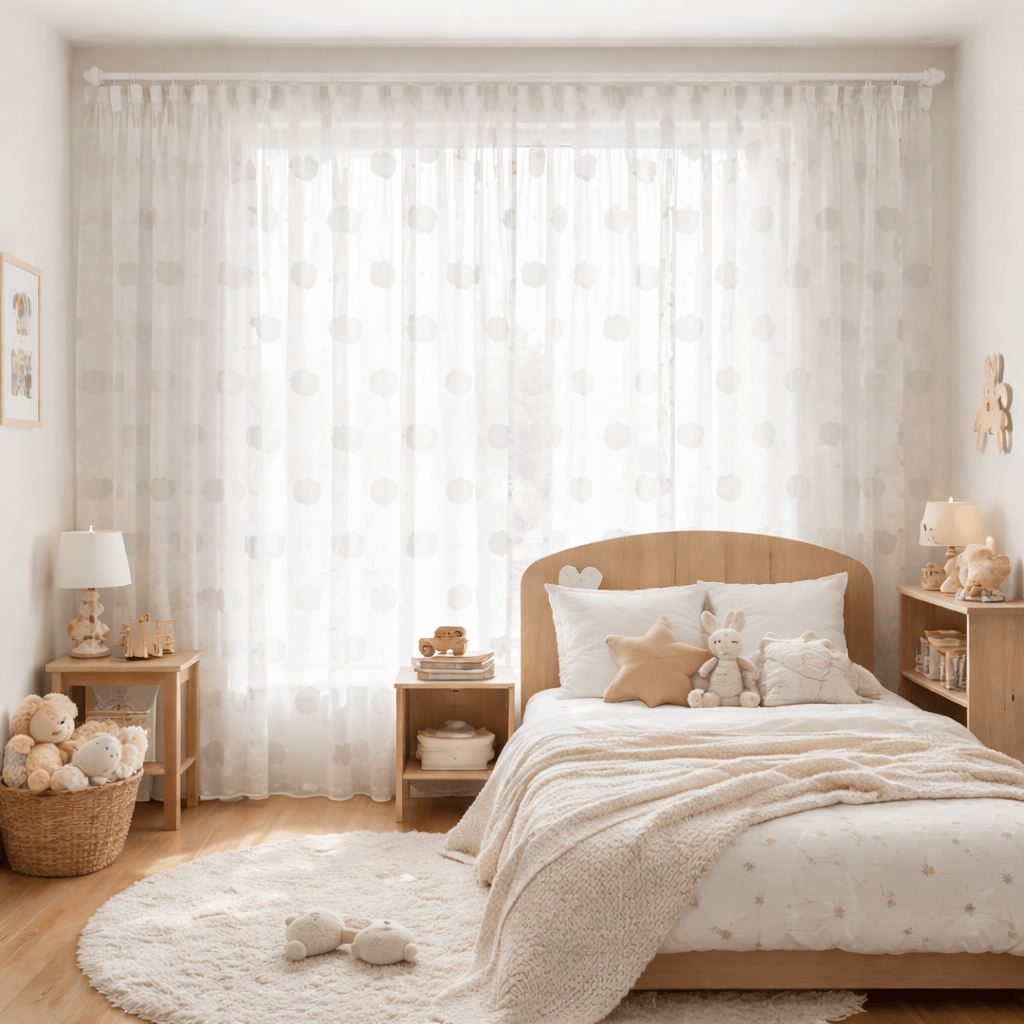 Rideau Enfants - Voilage Nuages