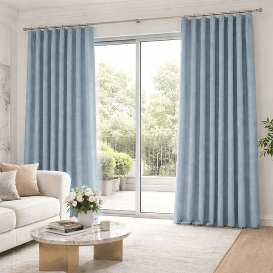 Rideau Occultant - Épais Bleu