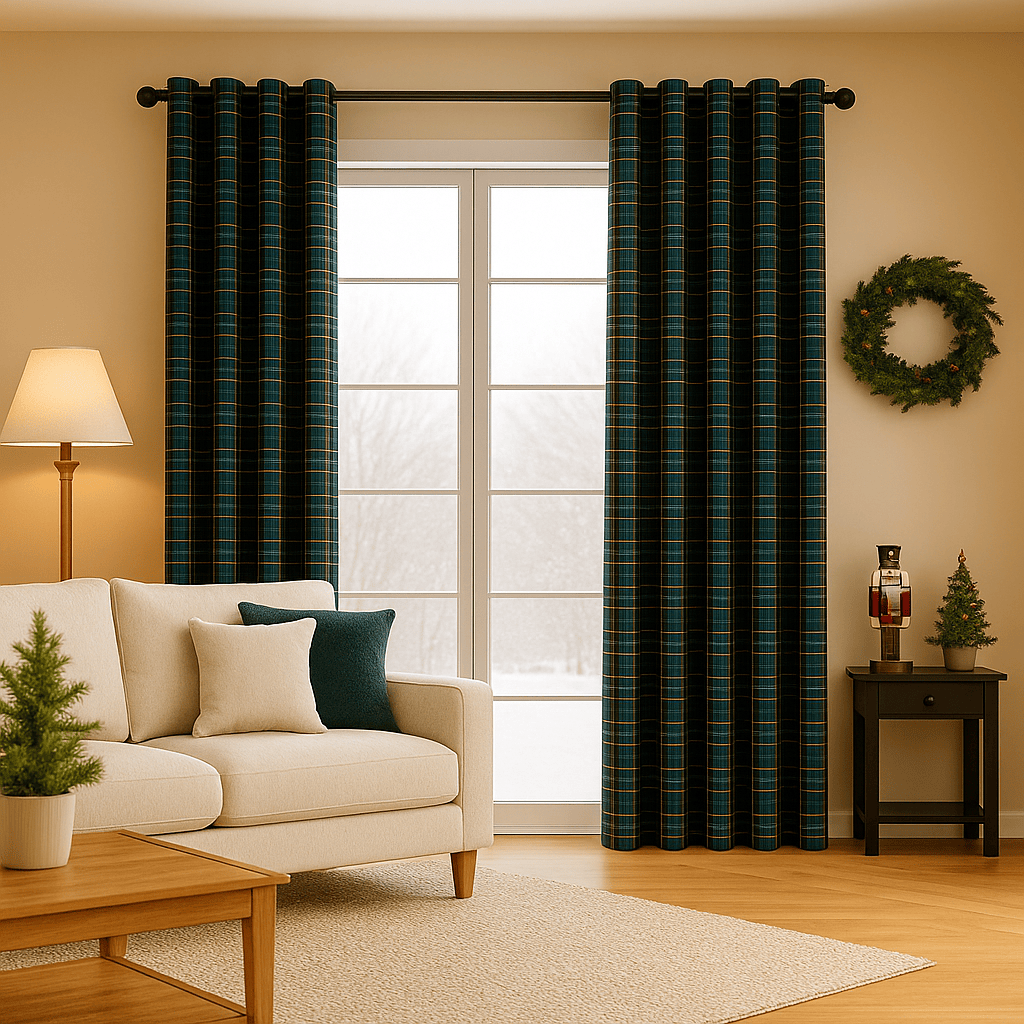 Rideau Occultant - Tartan Vert