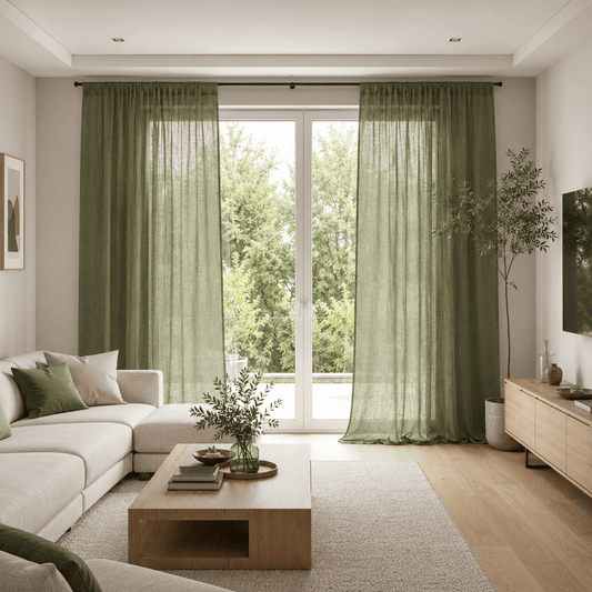 Rideau Voilage - Vert Sauge