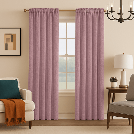 Rideaux en Velours - Lavande Floral