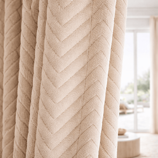 Rideaux Thermiques - Doublés Polaire Beiges