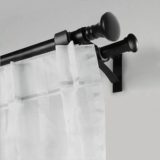 Support de Tringle Double - Noir 1 pièce